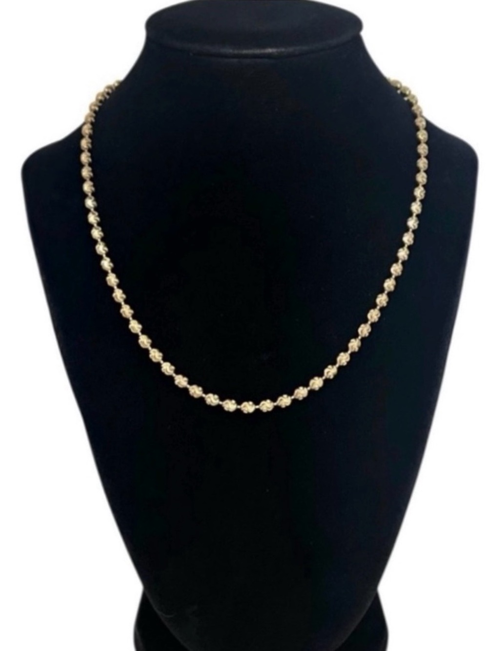 Lisa Robertson 18K Gold over .925 Sterling Silver Beaded Necklace 17.25”